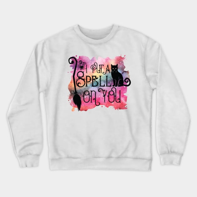 I put a spell on you Halloween design Crewneck Sweatshirt by alcoshirts